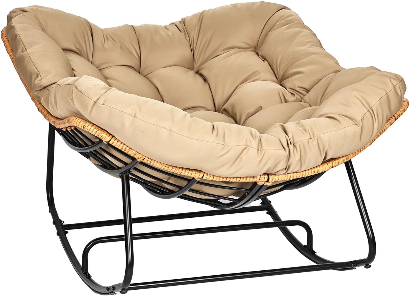 Oversized Egg-Shaped Rocking Recliner Chair