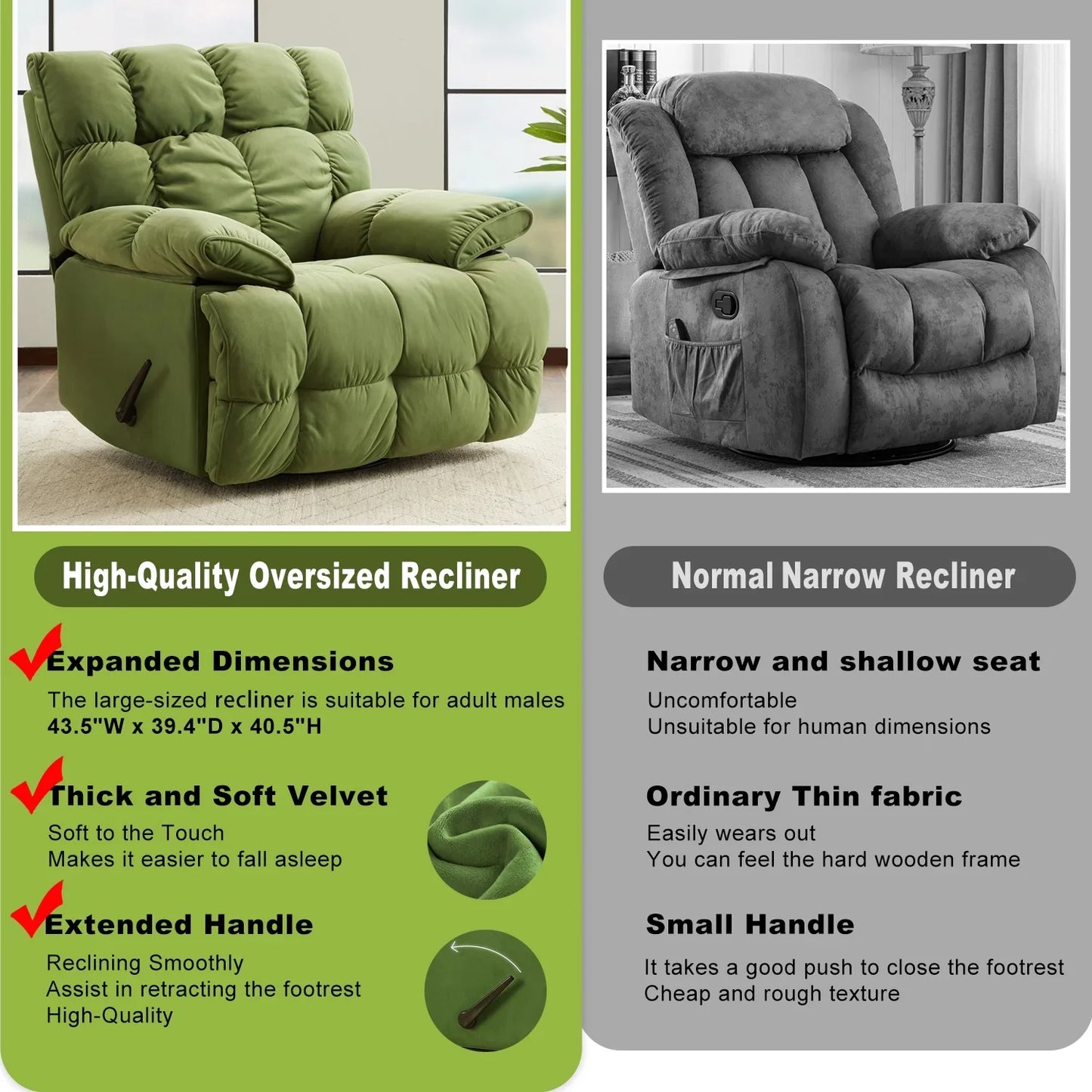 UltraComfort Rocker Recliner Chair