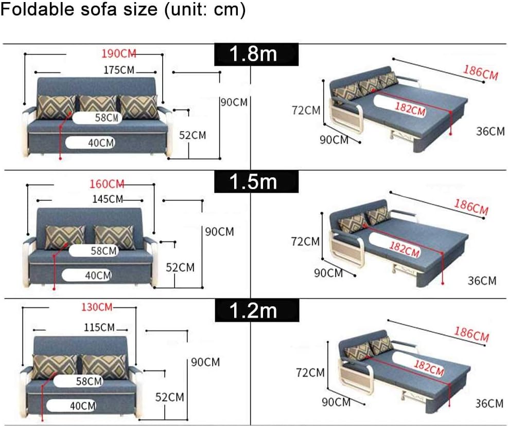 Foldable Storage Sofa Bed