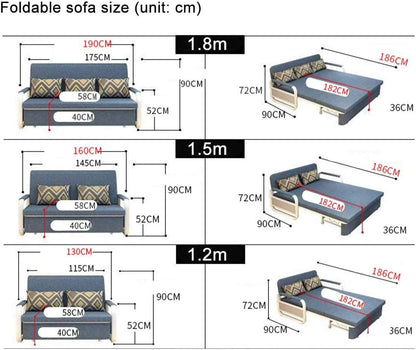 Foldable Storage Sofa Bed