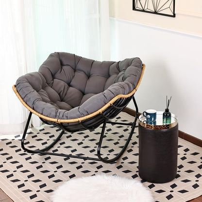 Oversized Egg-Shaped Rocking Recliner Chair